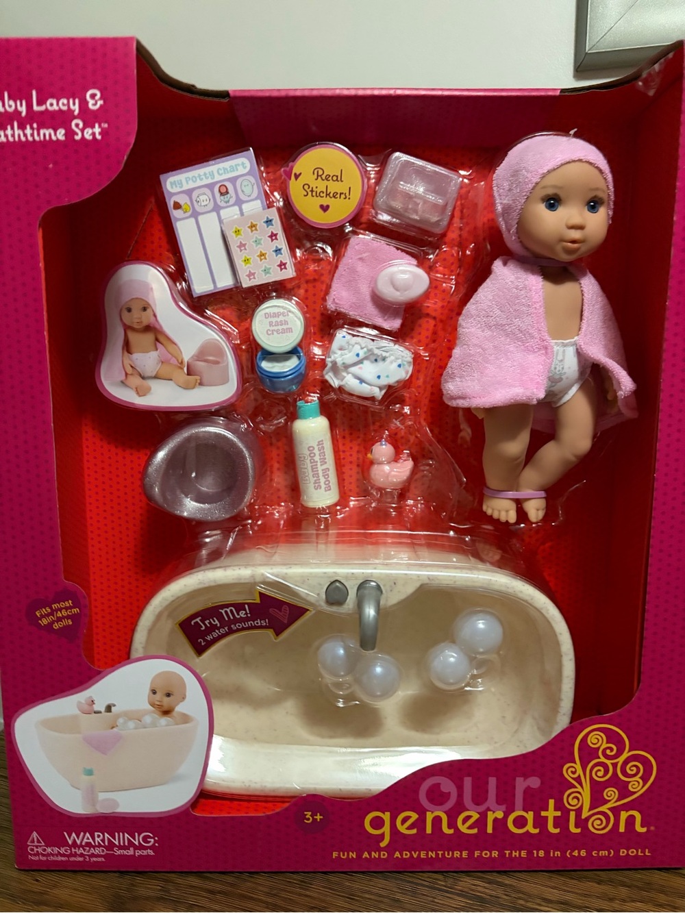 Our generation baby lacy bath time